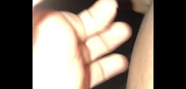  doesn’t know I’m recording sound finger fucking man while jacking dick